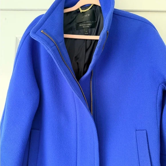 J. Crew stadium Italian wool Coat 12 - Picture 2 of 6